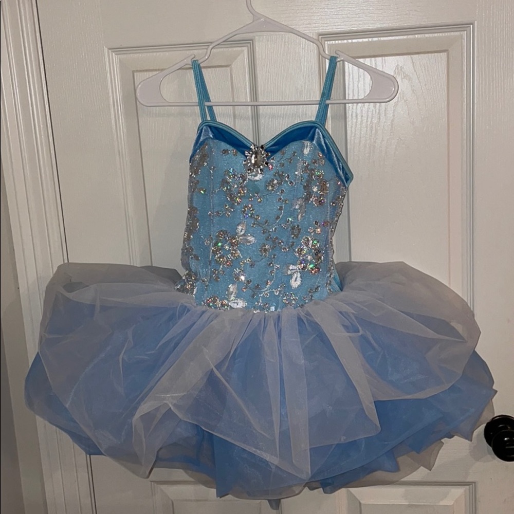 Curtain Call Ballet costume light blue style E2304